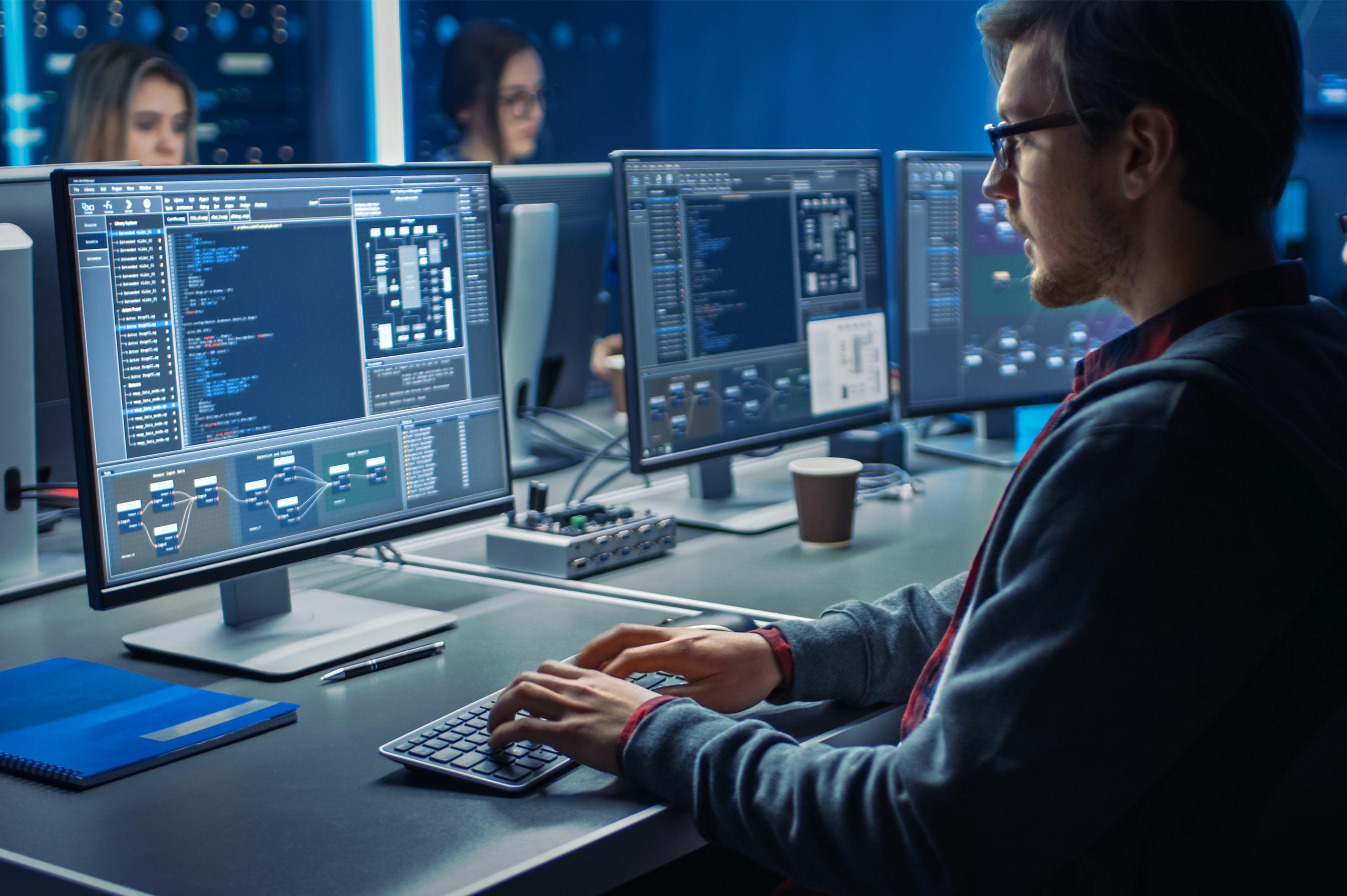 Laptop Screen with Code 1