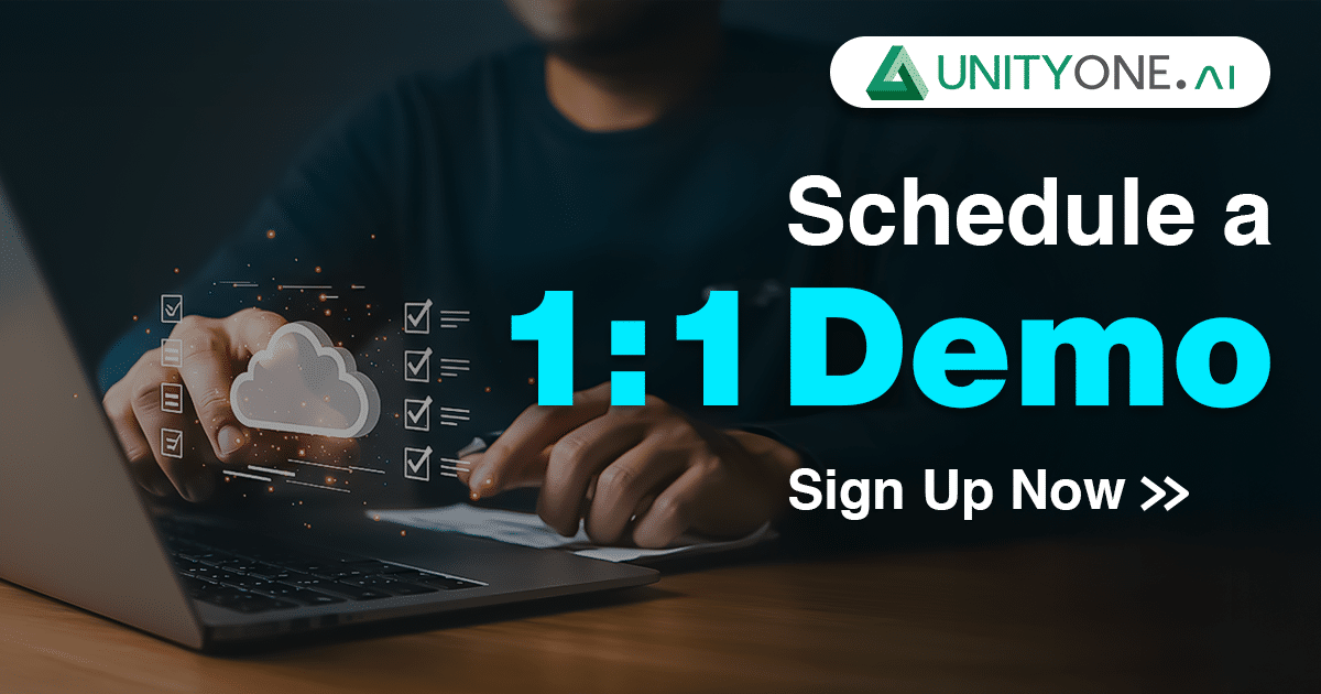 request a demo UnityOne.AI Hybrid Cloud Management Platform